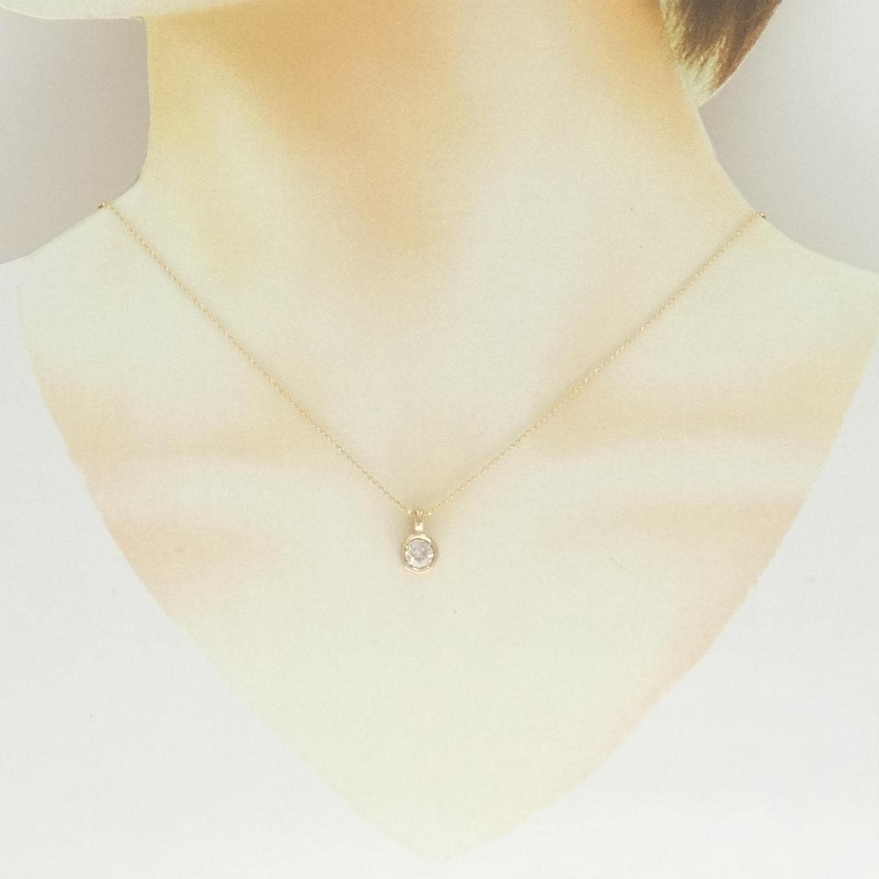 K18YG ダイヤモンド ネックレス 0.57CT
