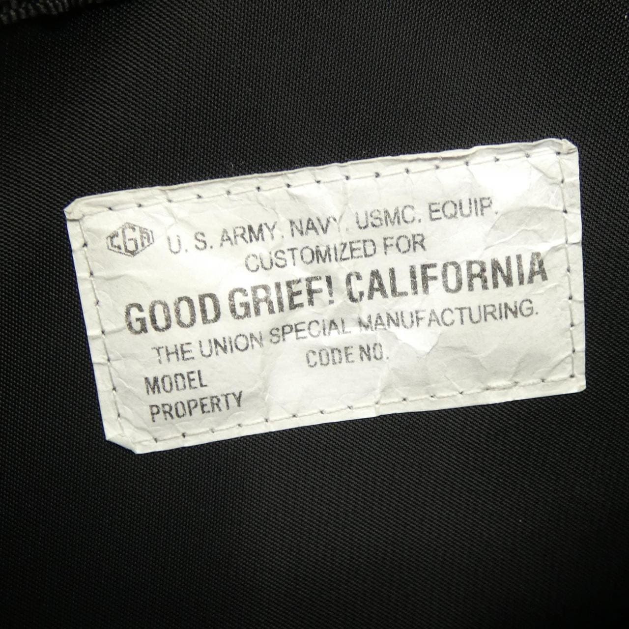グッドグリーフ GOOD GRIEF! BAG