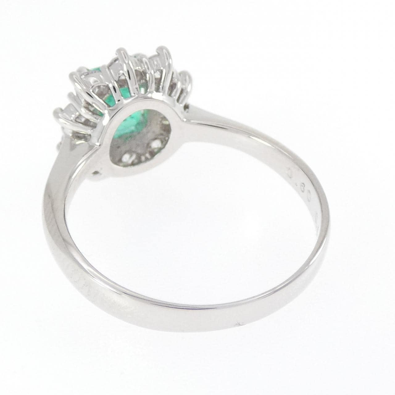 PT900 エメラルド リング 0.60CT