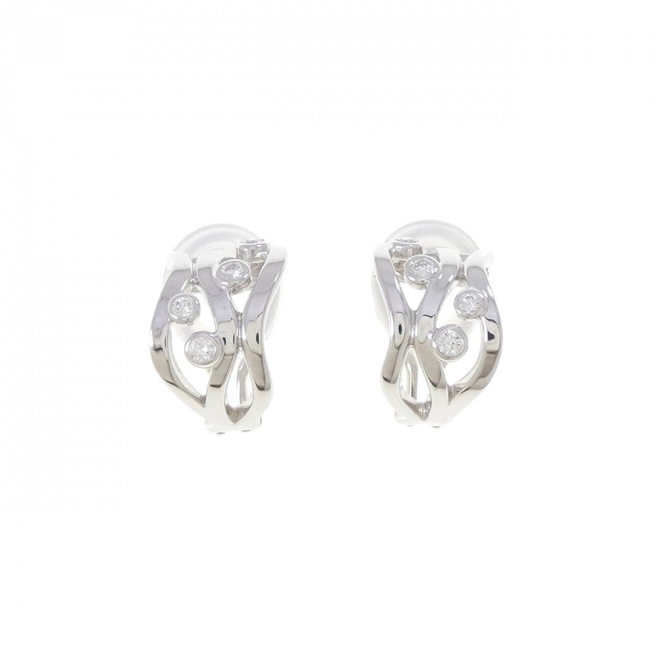 ミキモト ダイヤモンド イヤリング 0.18CT