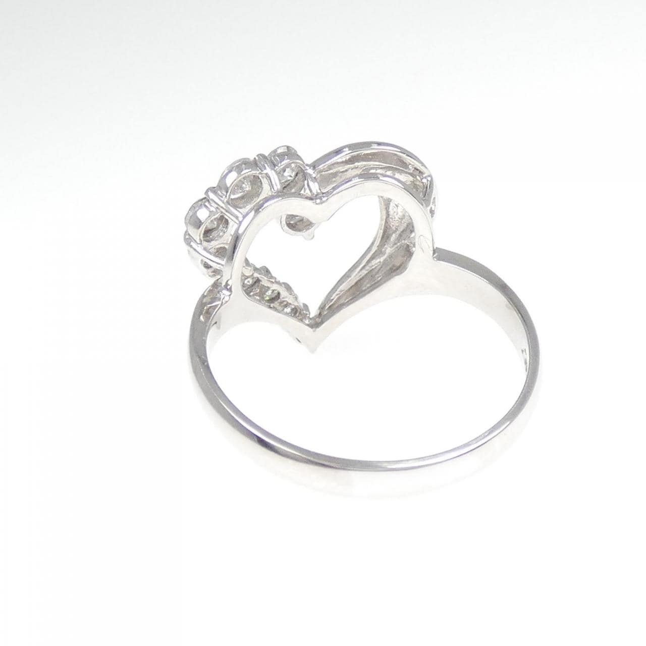 PT ハート ダイヤモンド リング 0.50CT