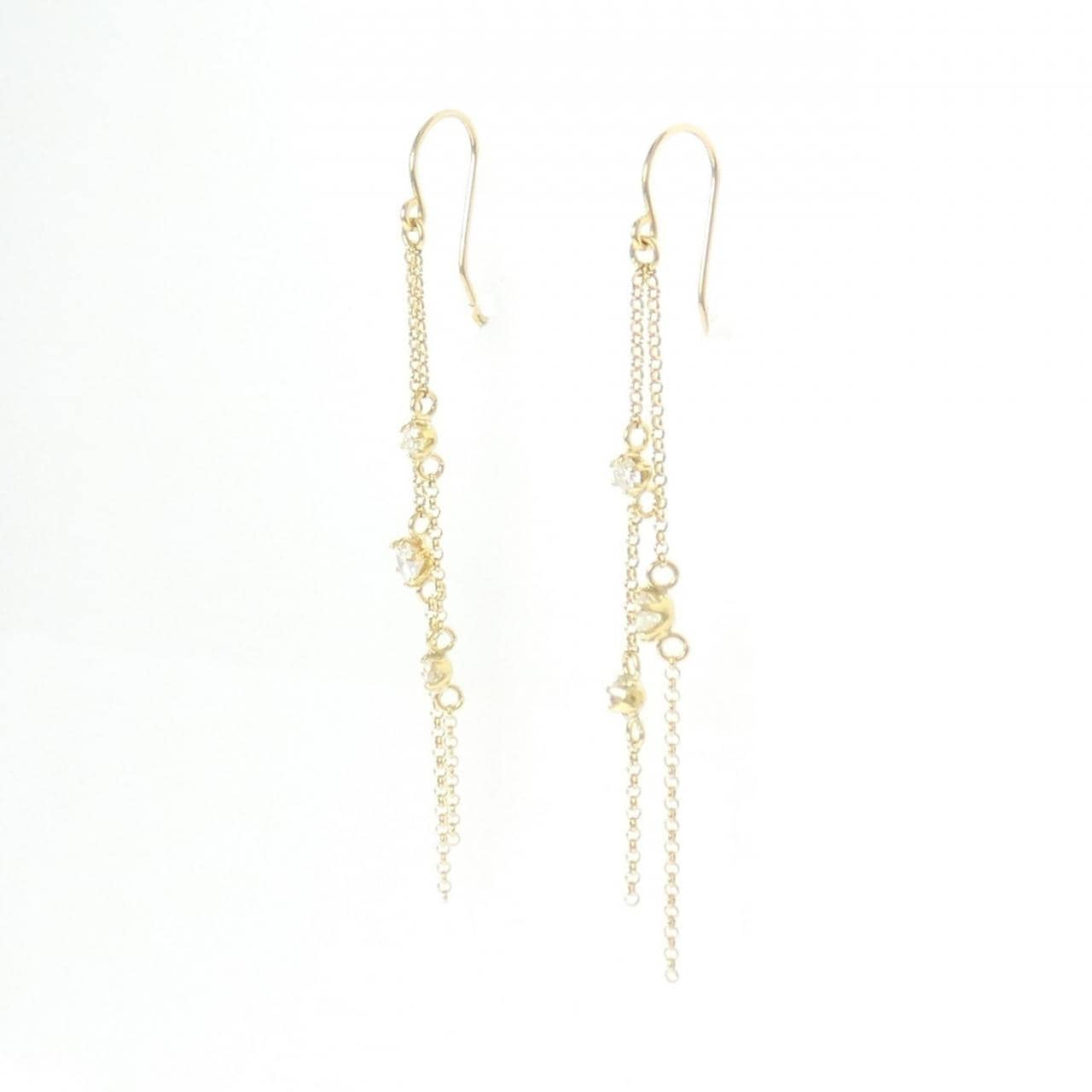 K18YG ダイヤモンド ピアス 0.4CT