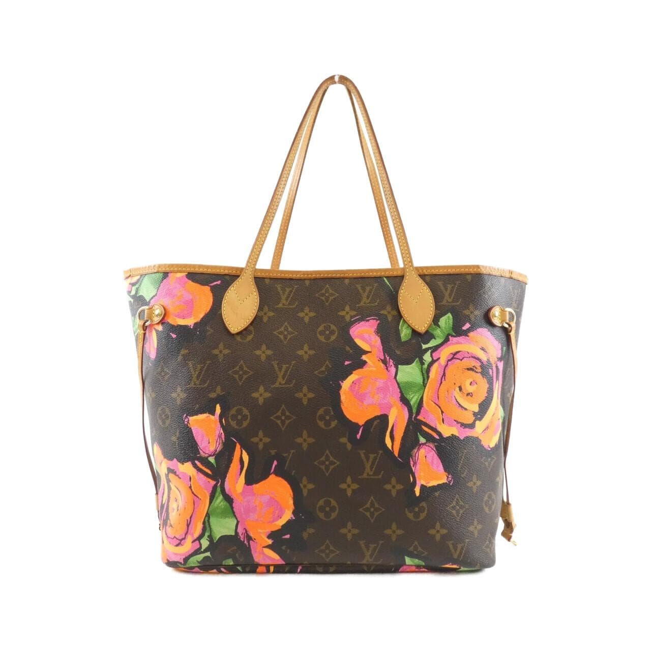 ルイヴィトン モノグラム ローズ(スティーブン スプラウス） ネヴァーフル MM M48613 バッグ