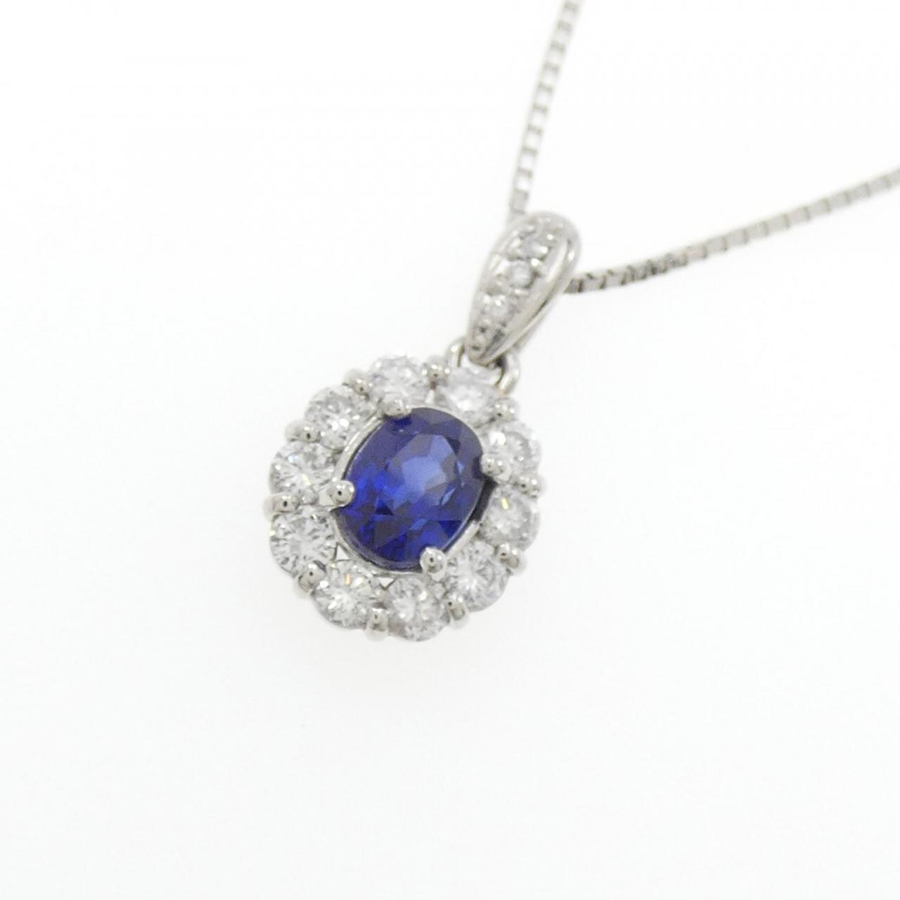 PT Sapphire Necklace 0.71CT