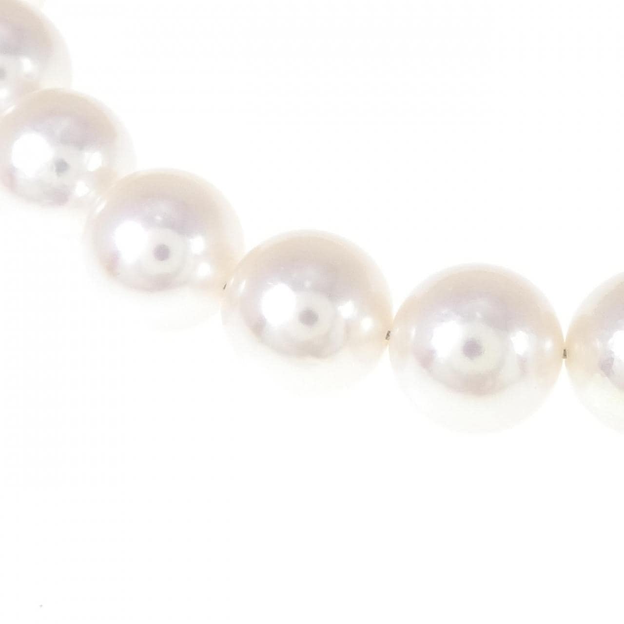 [BRAND NEW] Silver Clasp Akoya Pearl Necklace 7.5-8mm