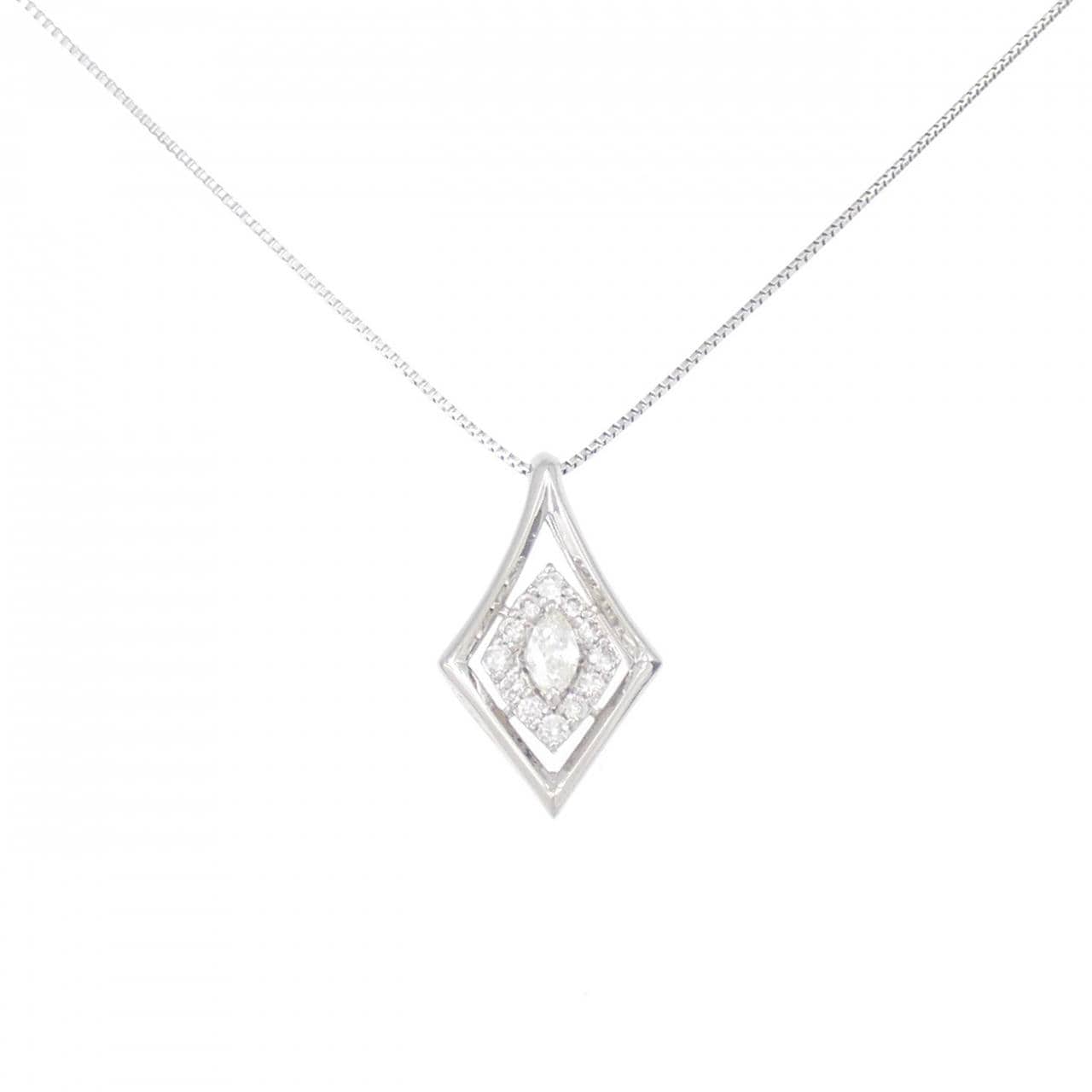 【新品】PT ダイヤモンド ネックレス 0.18CT