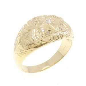 【新品】K18YG ダイヤモンド リング 0.10CT