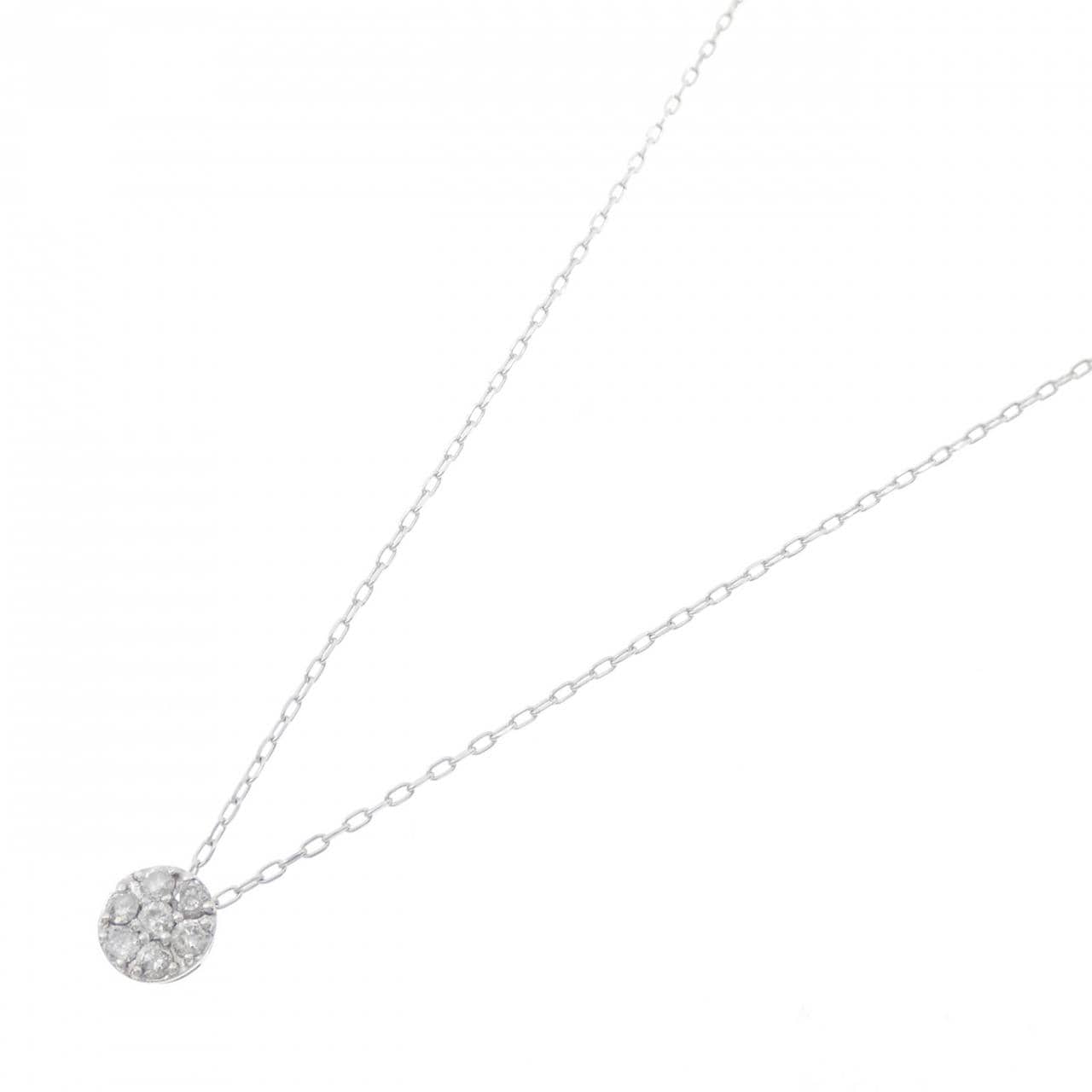 K18WG ダイヤモンド ネックレス 0.20CT