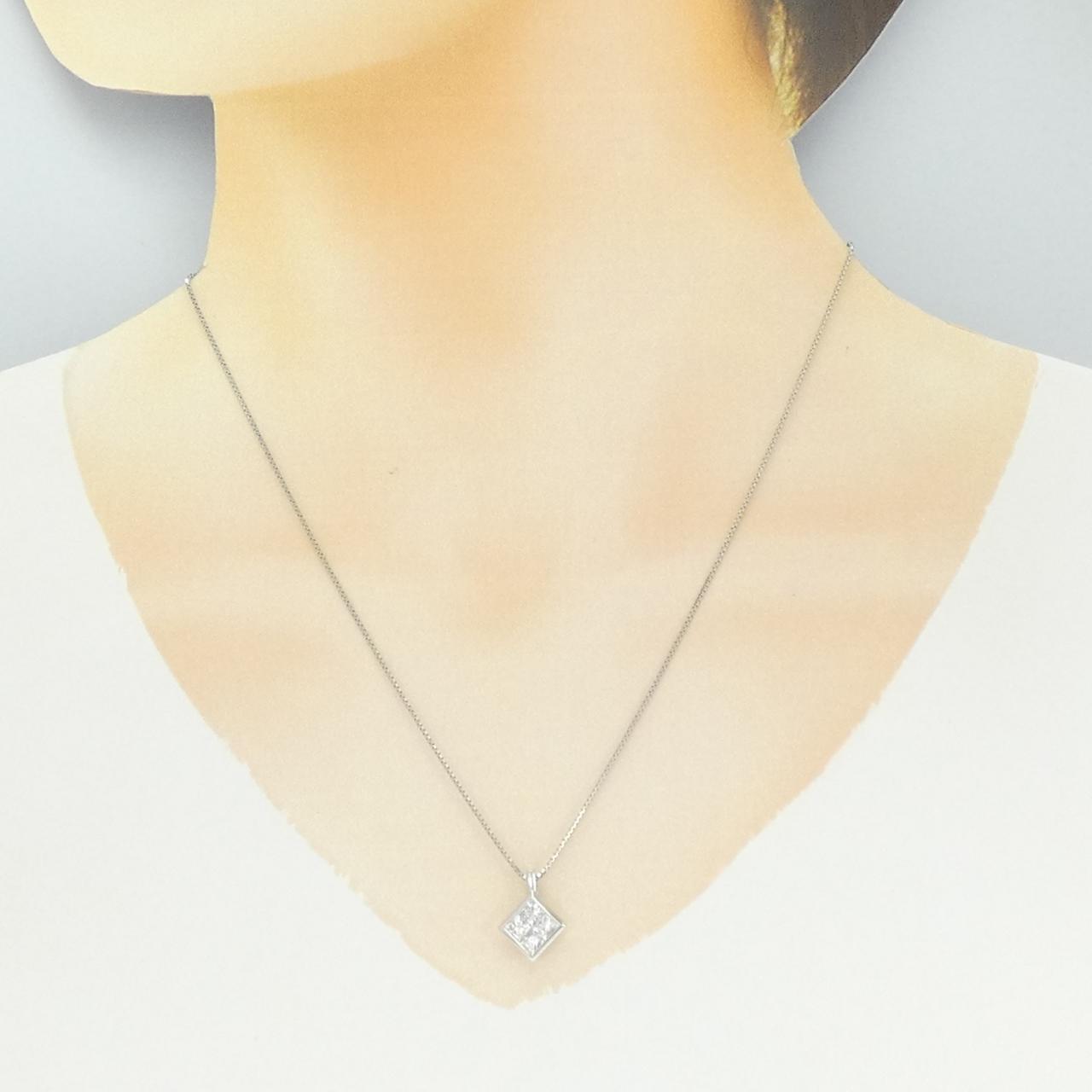 PT900/PT850 ダイヤモンド ネックレス 0.80CT