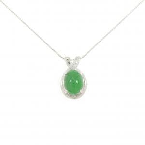 PT900/PT850 ヒスイ ネックレス 3.29CT