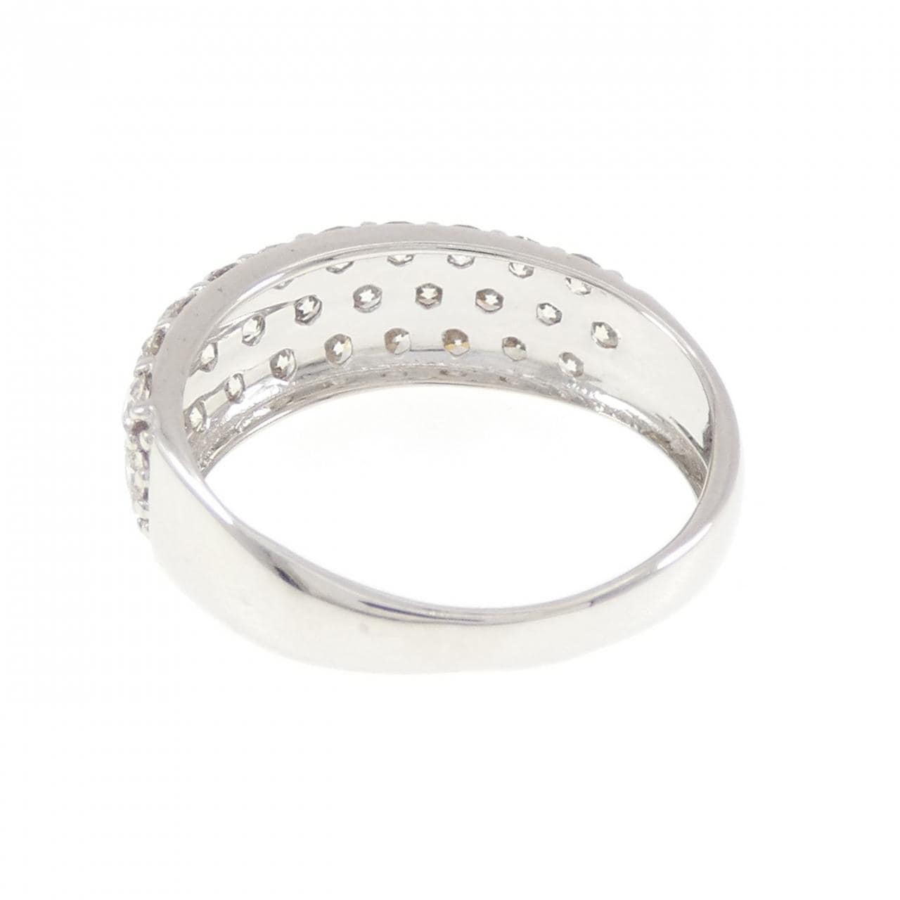 K18WG パヴェ ダイヤモンド リング 1.00CT