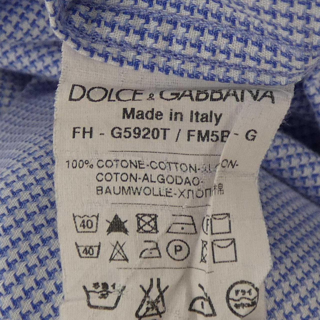 ドルチェアンドガッバーナ DOLCE&GABBANA S／Sシャツ