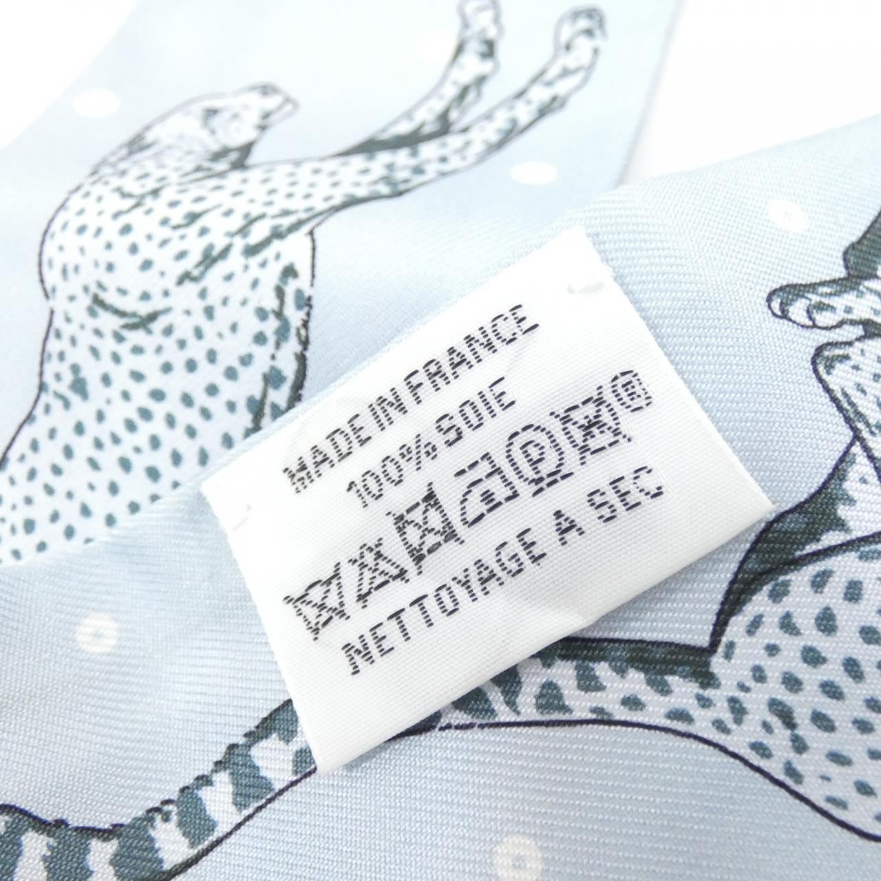エルメス GUEPARDS BANDANA ツイリー 064179S スカーフ