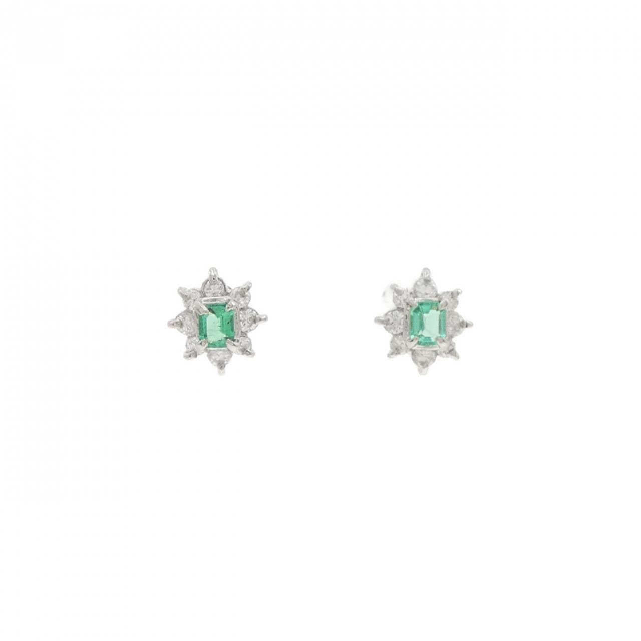 PT850/PT900 Emerald Earrings 0.16CT