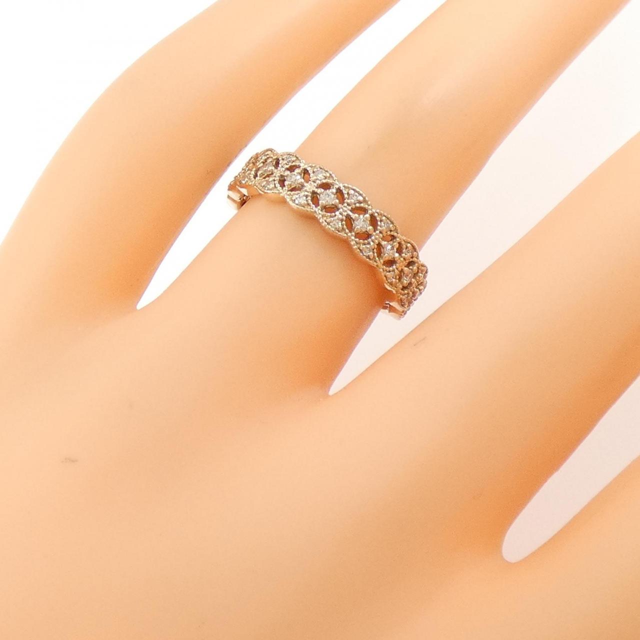 K18PG Diamond ring