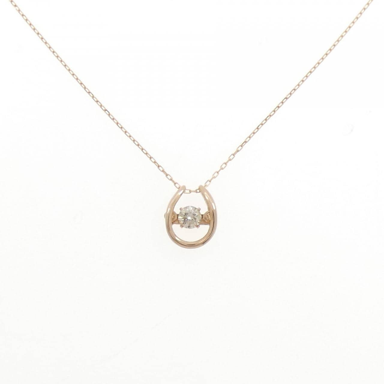 K18PG ダイヤモンド ネックレス 0.10CT