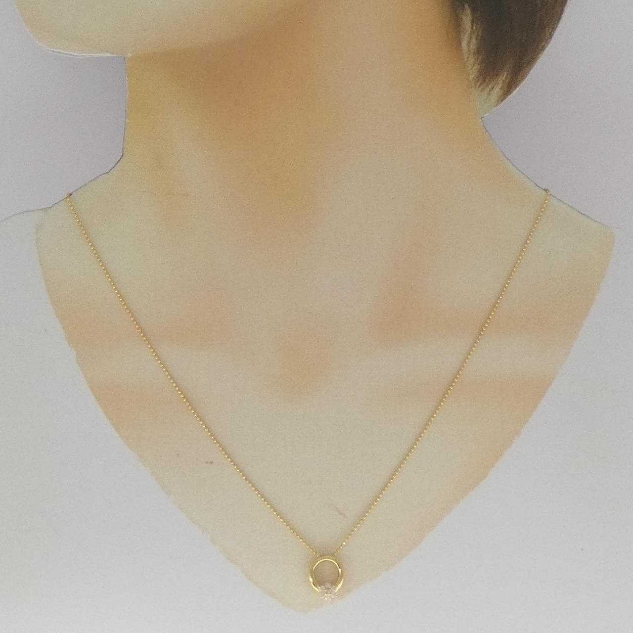 K18YG ダイヤモンド ネックレス 0.12CT