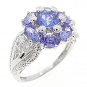 K14WG タンザナイト リング 1.00CT