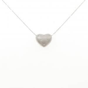 K18WG ハート ダイヤモンド ネックレス 0.05CT