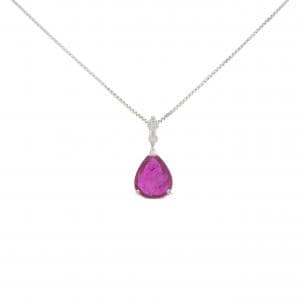 K18WG ルビー ネックレス 2.246CT
