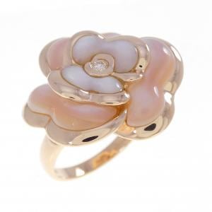 K18PG フラワー マザーオブパール リング