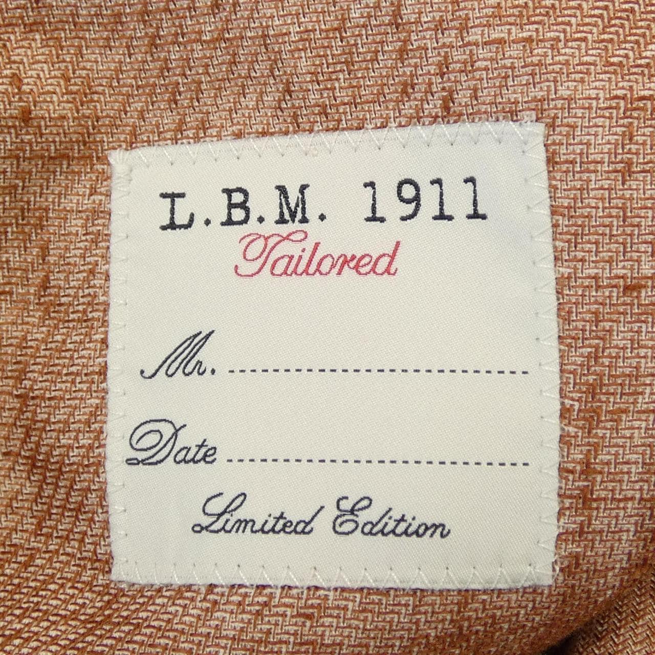 エルビーエム1911 L.B.M 1911 52058/1 ジャケット