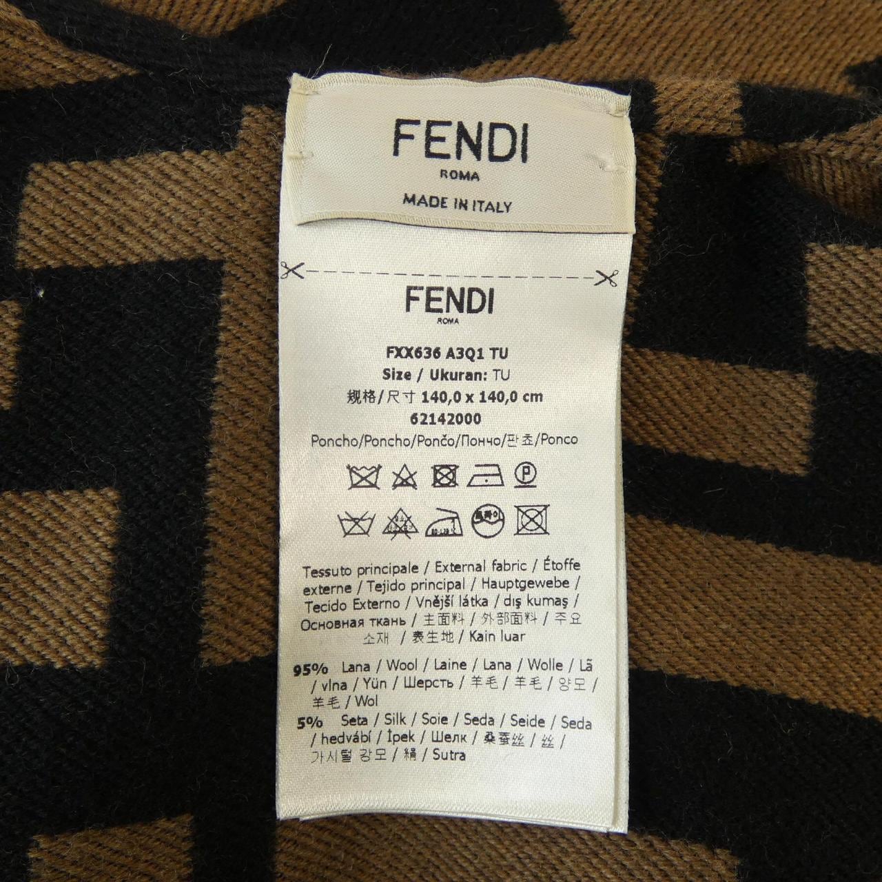 フェンディ FENDI FFポンチョ FXX636 A3Q1 ケープ
