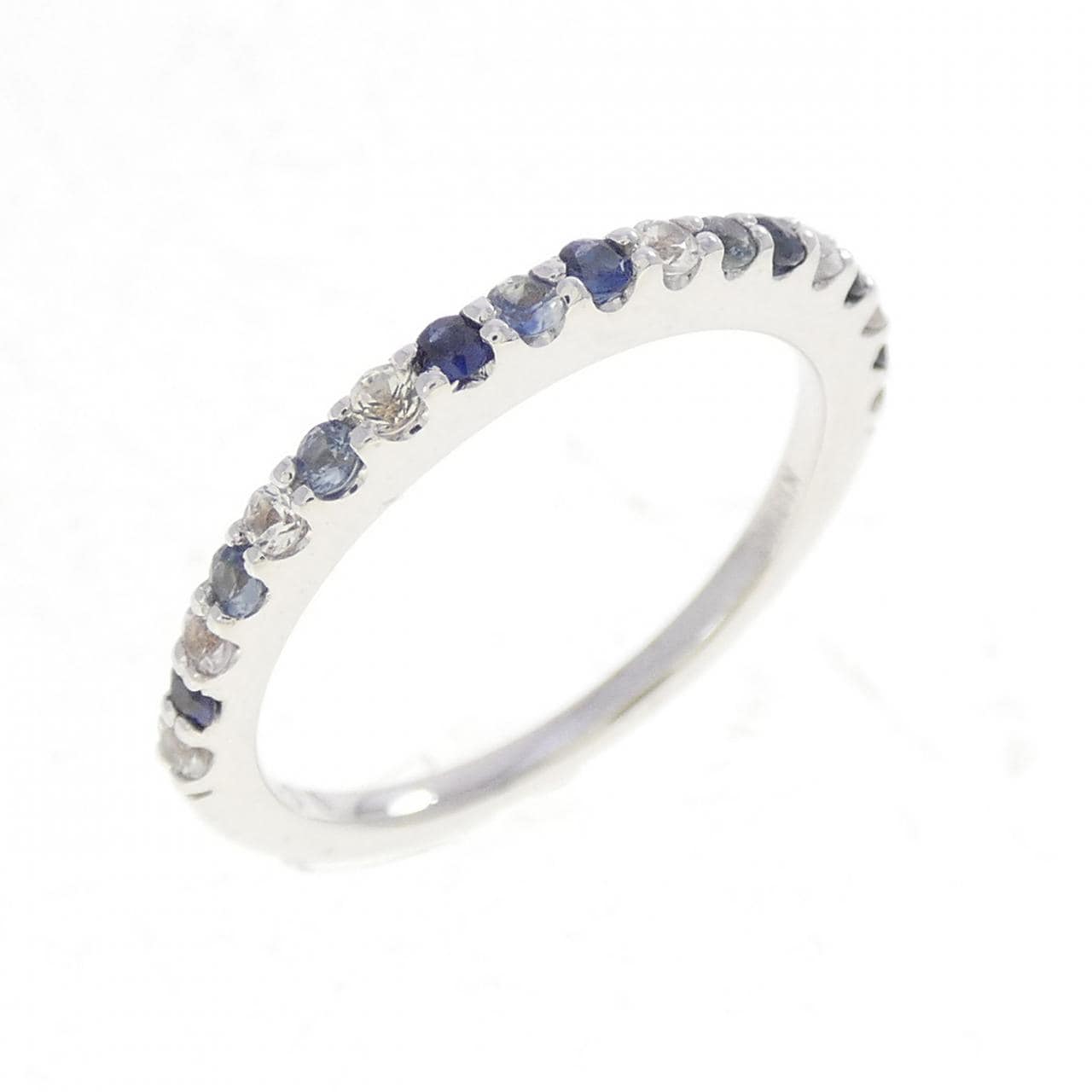 K18WG サファイヤ リング 0.30CT