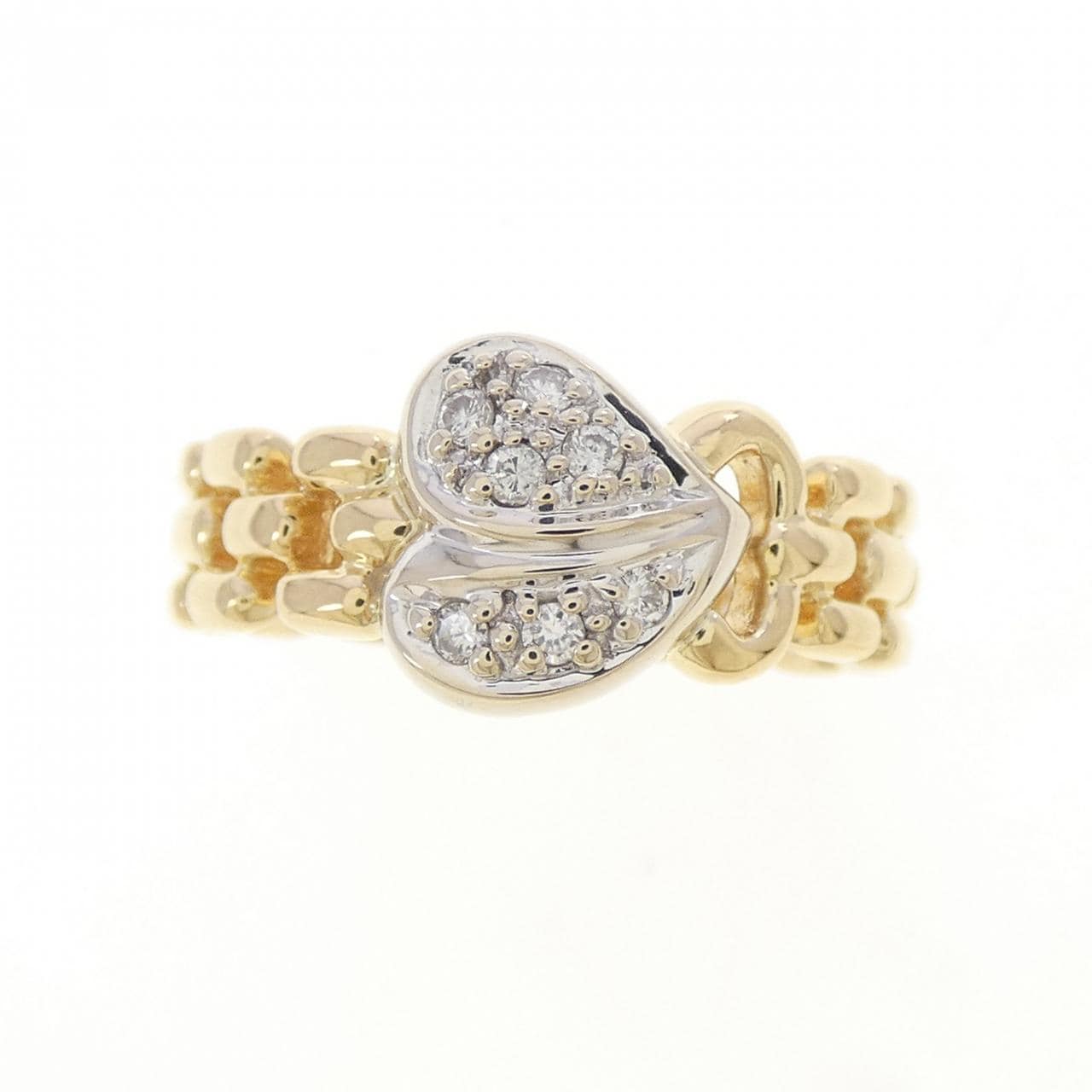 750YG/750WG ダイヤモンド リング 0.10CT