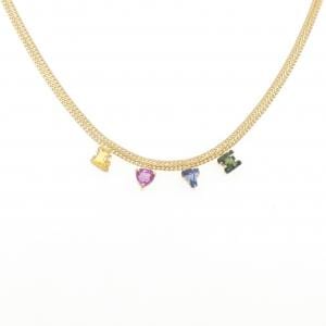 750YG サファイヤ ネックレス