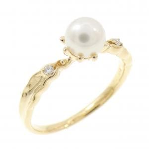 K18YG アコヤパール リング 5.2mm
