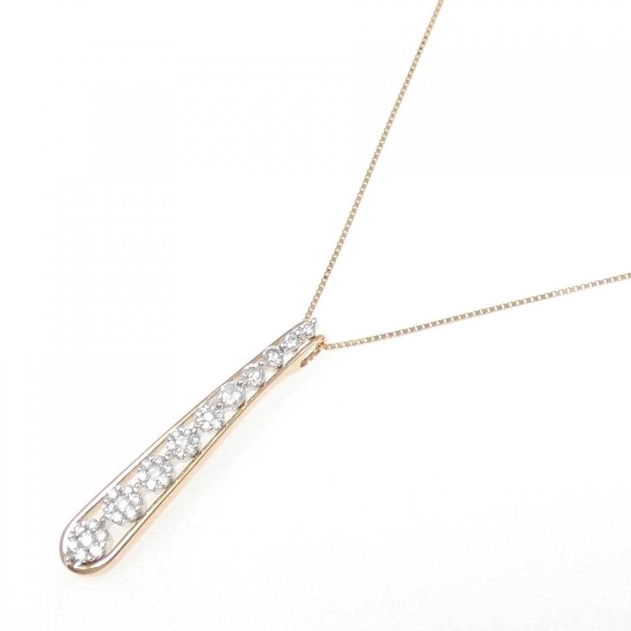K18PG/K18WG ダイヤモンド ネックレス 0.50CT