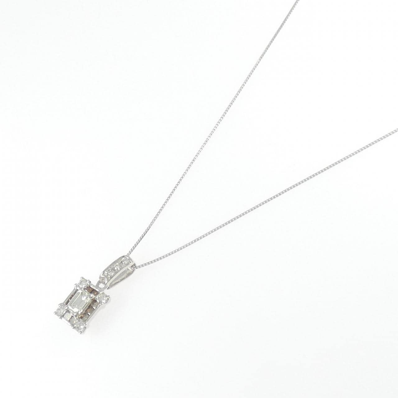 K18WG ダイヤモンド ネックレス 0.334CT
