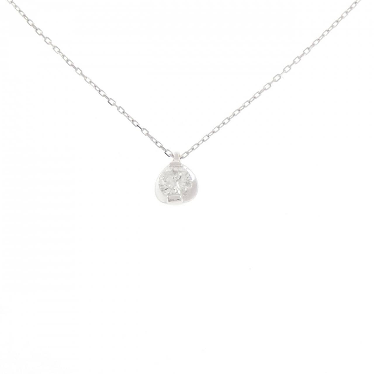 K18WG ダイヤモンド ネックレス 0.30CT