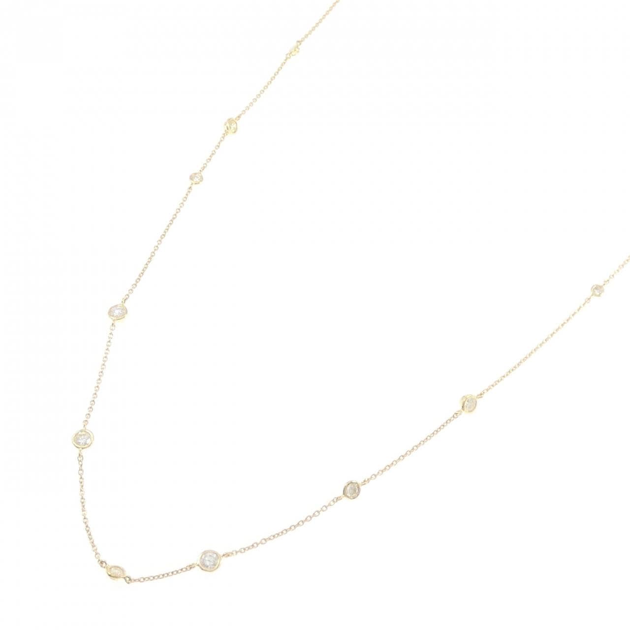 K18YG ダイヤモンド ネックレス 1.30CT