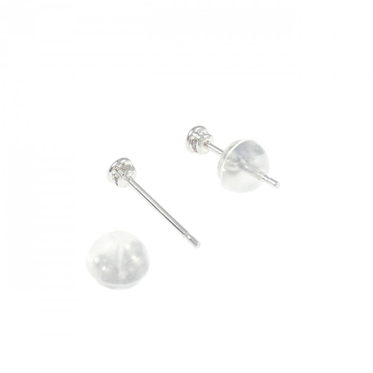 PT900 ソリティア ダイヤモンド ピアス 0.10CT