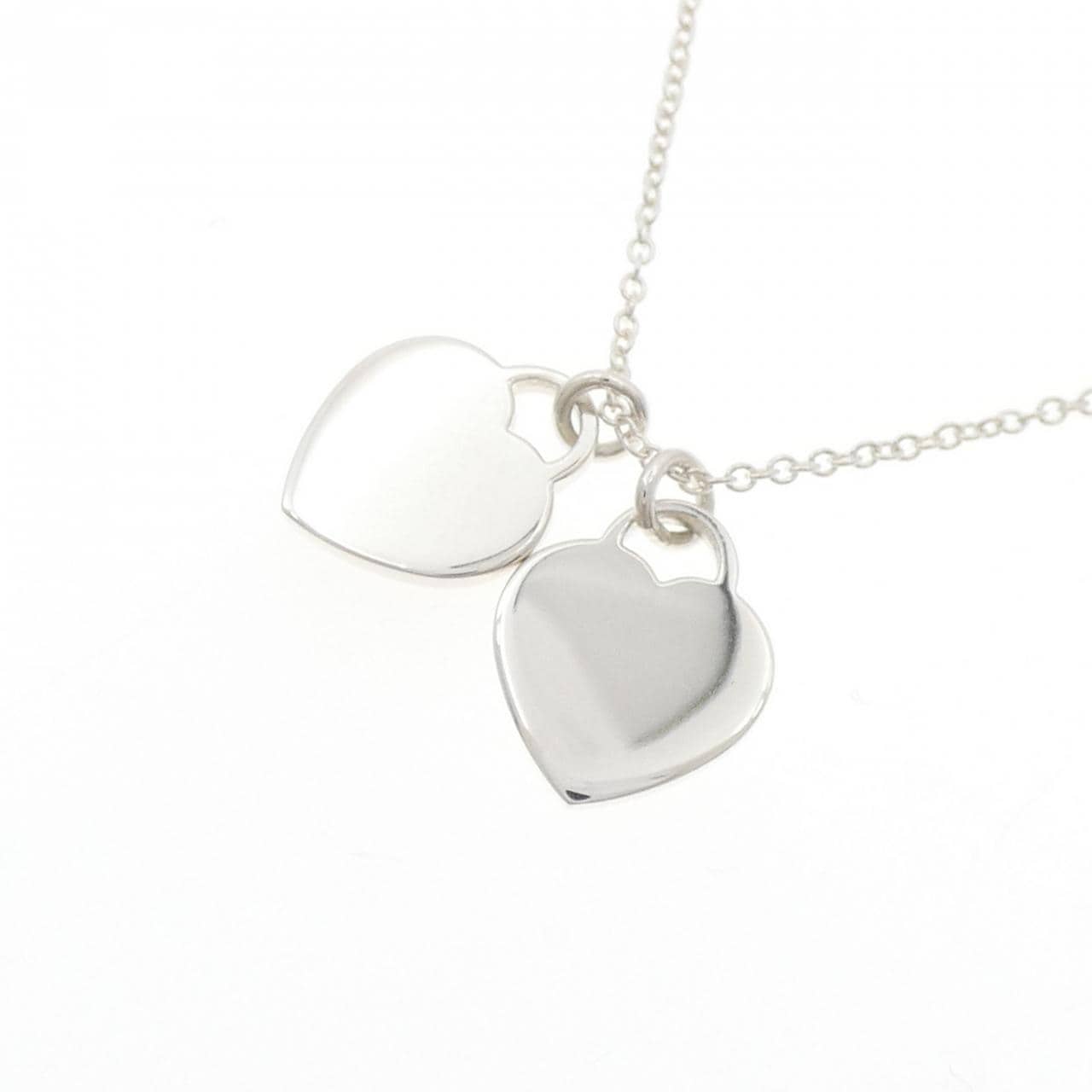 ティファニー リターントゥティファニー ミニ ダブル ハートタグ ネックレス