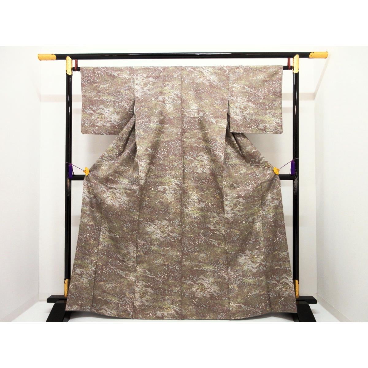 紬　染紬　身幅Ｌ寸