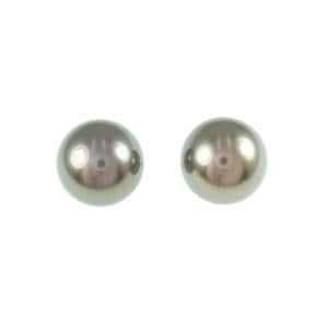K14WG 黒蝶パール ピアス 10.5mm