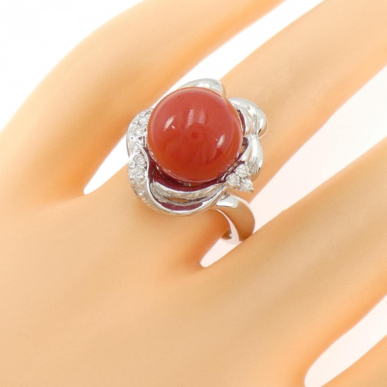 PT900 サンゴ リング 11.2mm