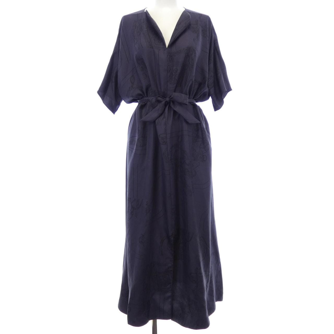 エルメス HERMES EN DESORDRE FINESSE 4H0572DL ツイルレーヌ ワンピース