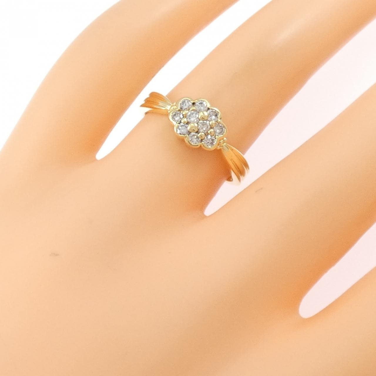 K18YG ダイヤモンド リング 0.31CT