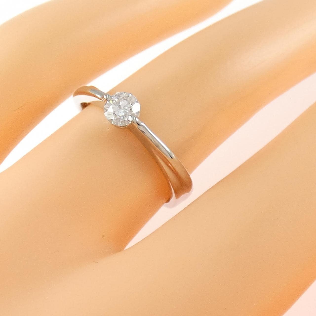 PT900 ソリティア ダイヤモンド リング 0.257CT