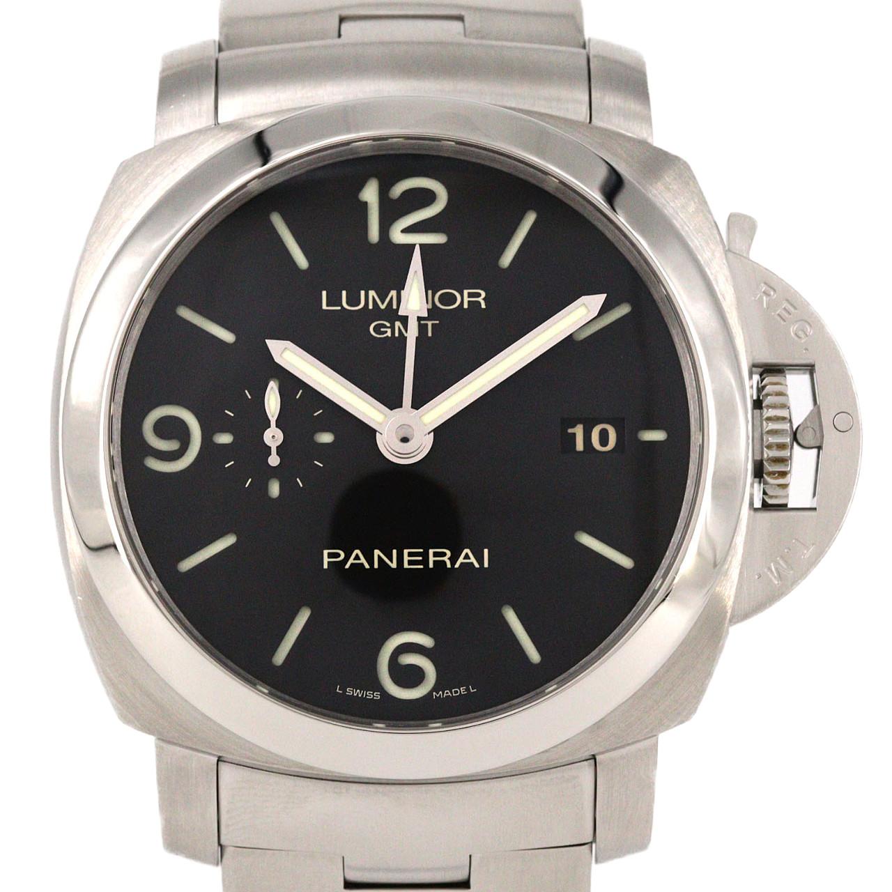 パネライ ルミノール1950 3DAYS GMTパワーリザーブ PAM00329 SS 自動巻