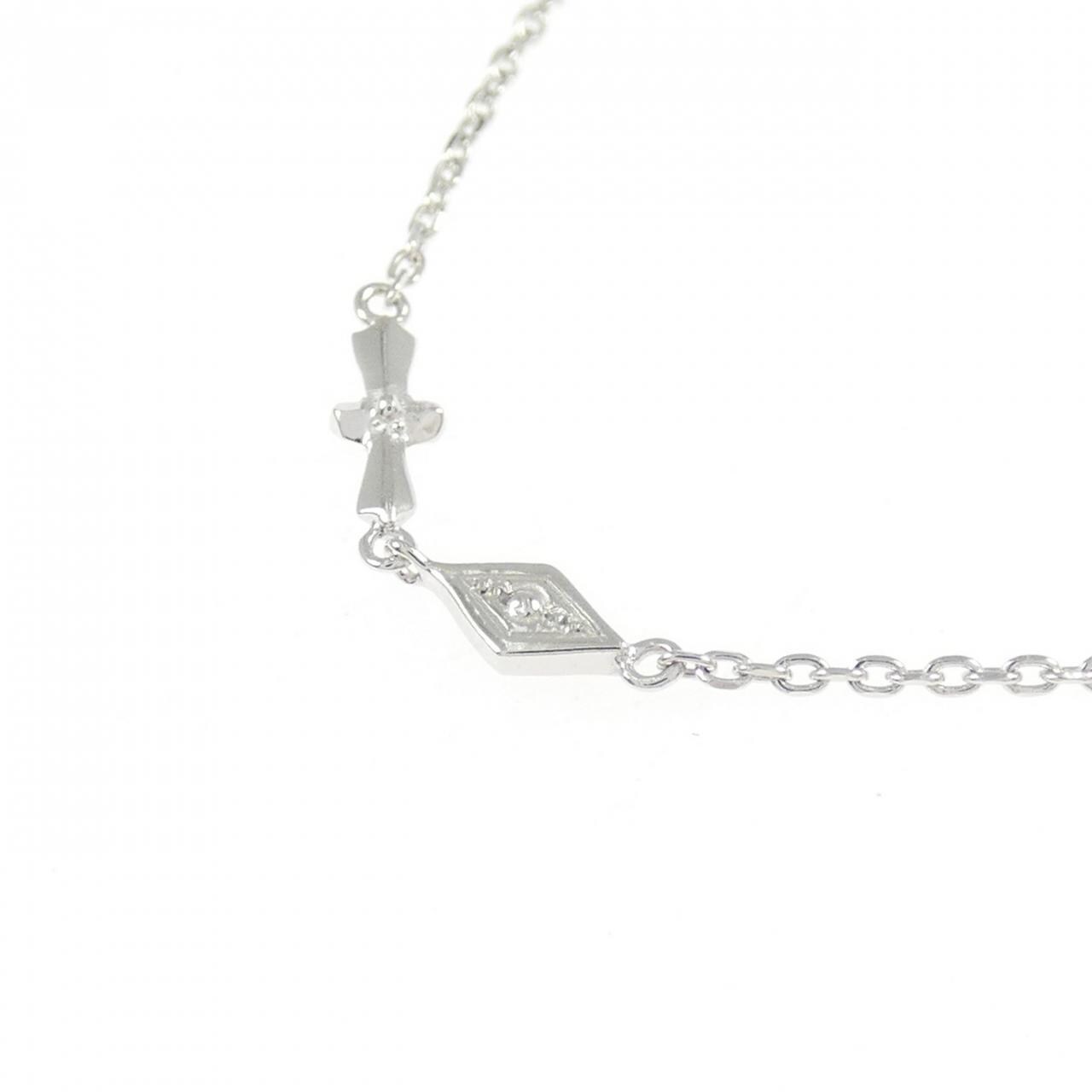 K18WG ダイヤモンド ネックレス 0.04CT