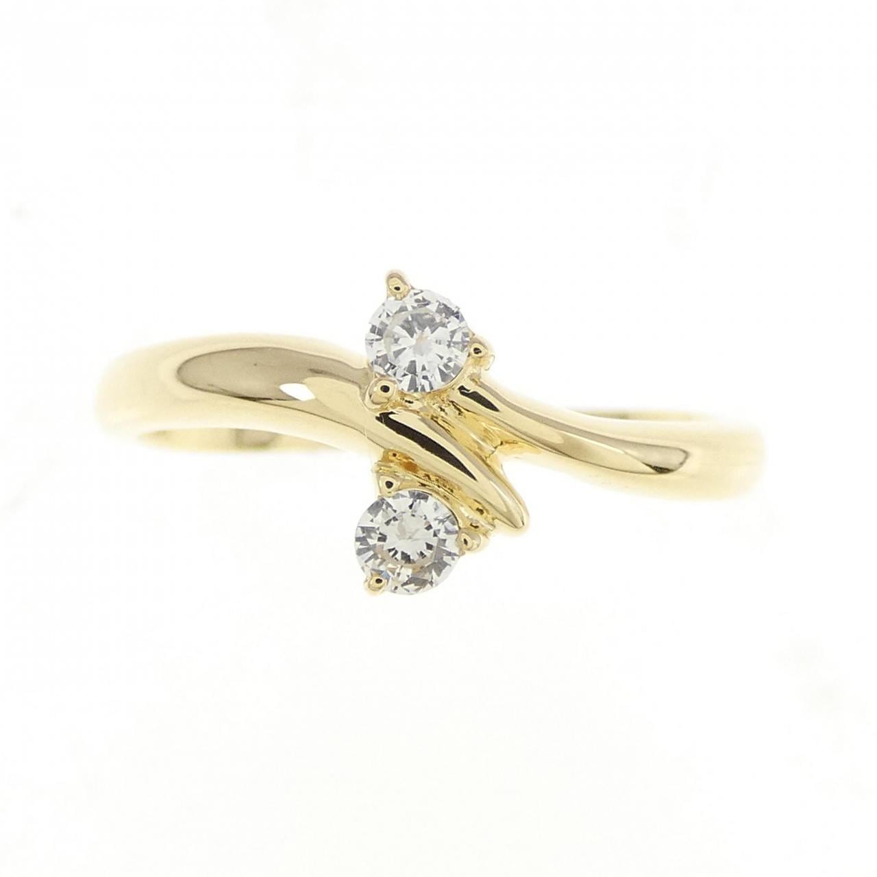 K18YG ダイヤモンド リング 0.10CT