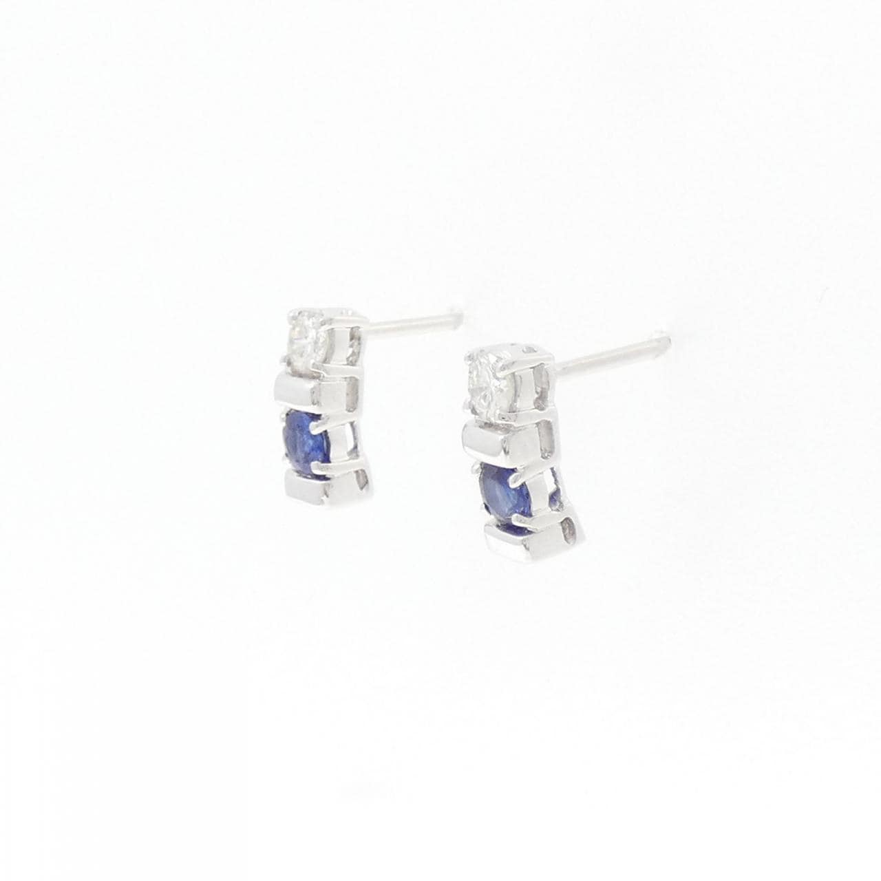 モワード サファイヤ ピアス 0.36CT