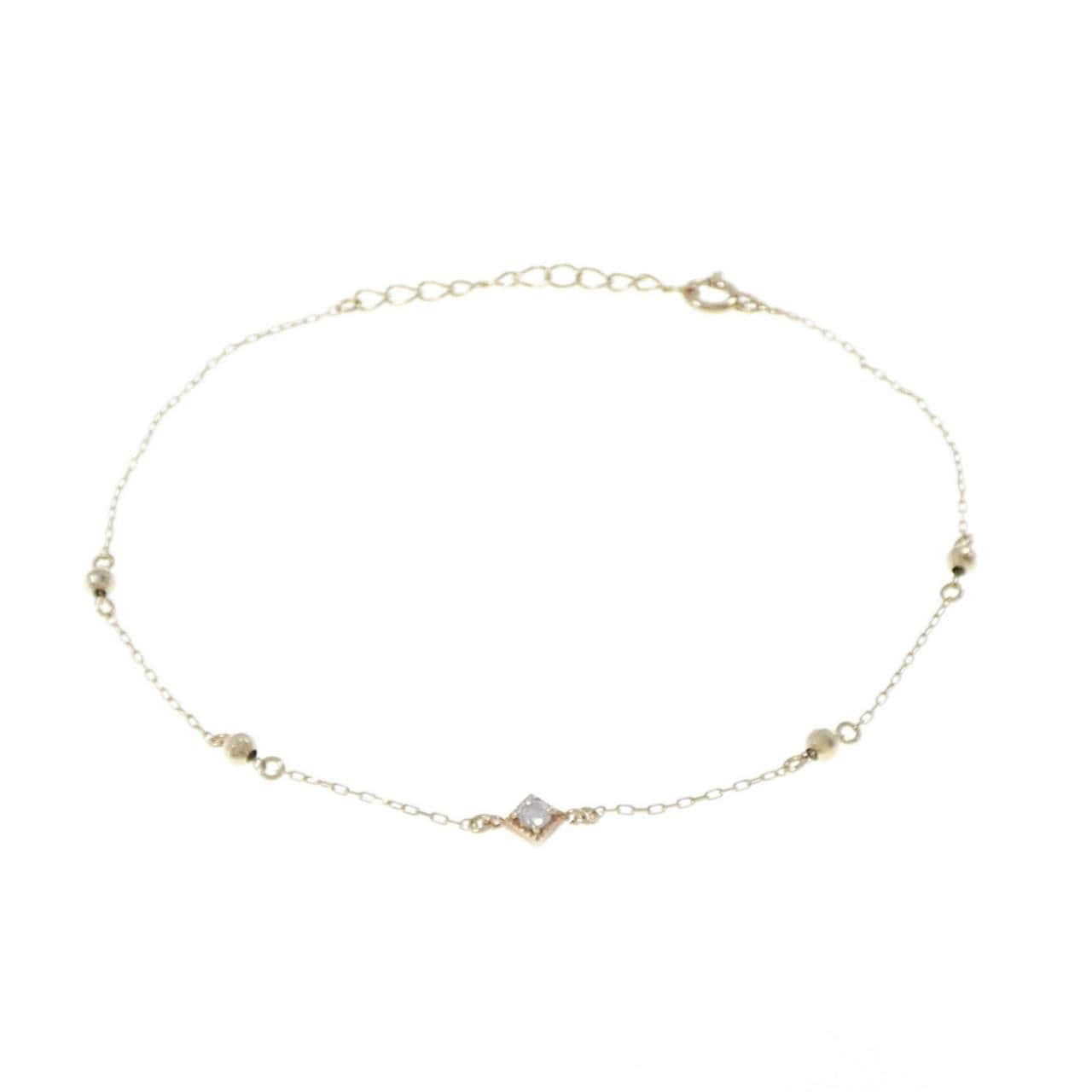 K10YG ダイヤモンド ブレスレット 0.05CT