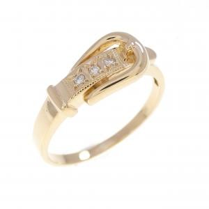 K18YG ベルト ダイヤモンド リング