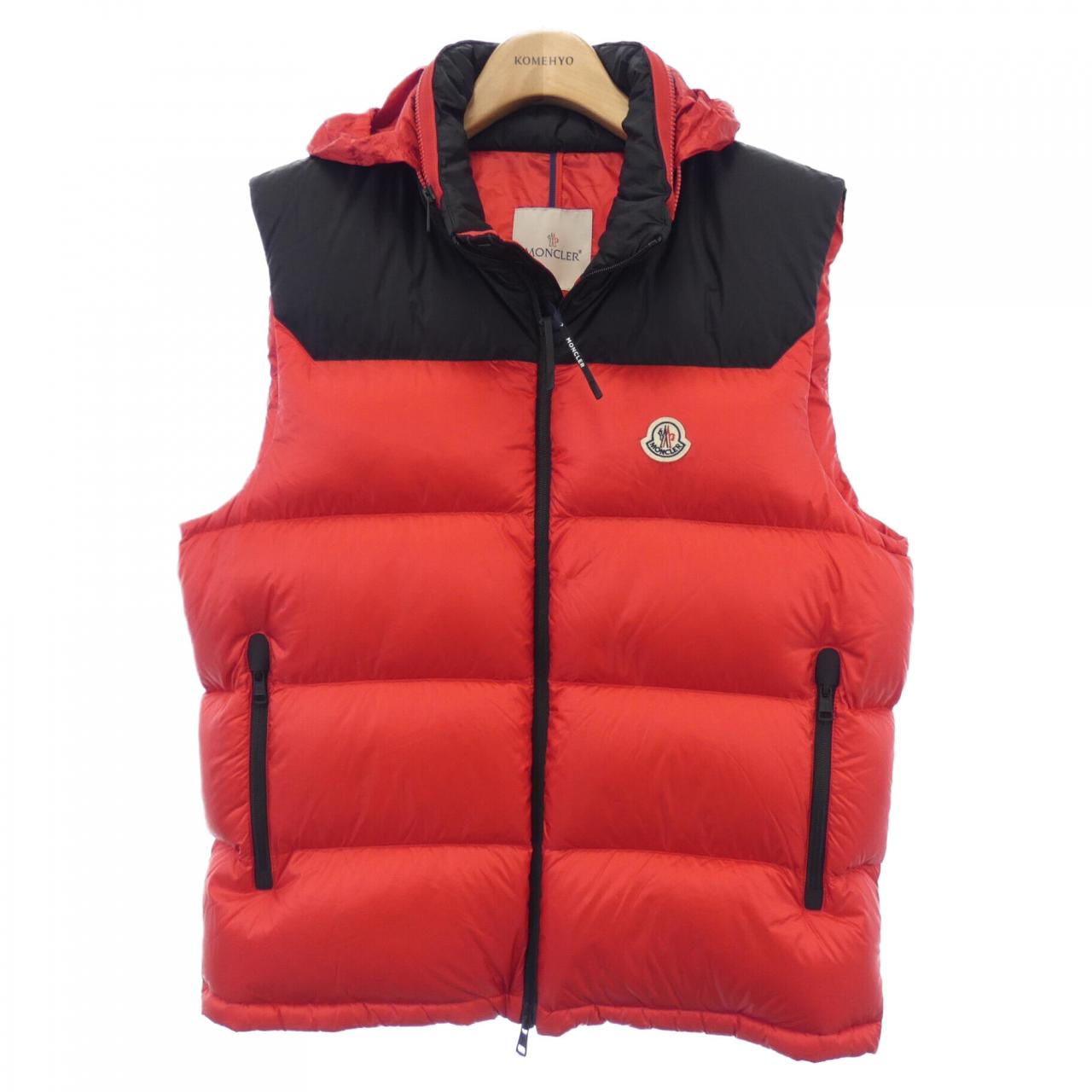 新品 MONCLER ダウンベスト 赤-